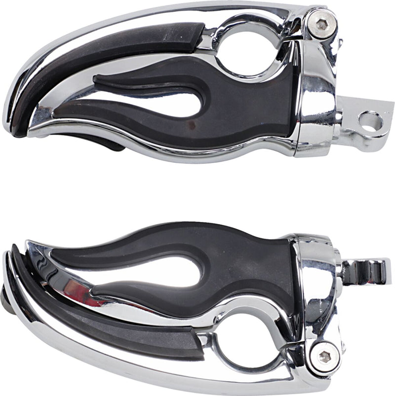 Kuryakyn Flamin Switchblade Pegs With Male Mount Adaptors In Chrome