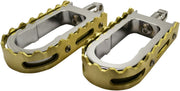 LA Choppers Footpegs BMX Style in Chrome/Brass