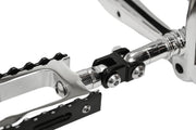 LA Choppers Early-style Foot Peg Mount Adapters Black Front Left Pair
