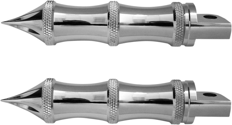 Accutronix  Foot Pegs Tribal Folding Chrome - Part #118446