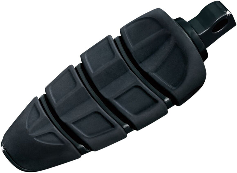 Kuryakyn Kinetic Footpegs With Male Mount Adaptors In Gloss Black