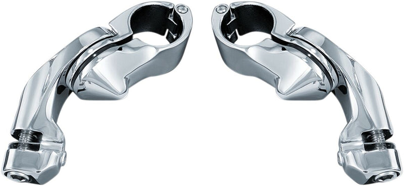 Kuryakyn Tour-Tech Cruise Mounts With Short Arm In Chrome #KUR4520