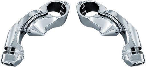 Kuryakyn Tour-Tech Cruise Mounts With Short Arm In Chrome