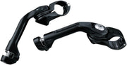 Kuryakyn Tour-Tech Long Arm Cruise Mounts In Gloss Black #KUR7575
