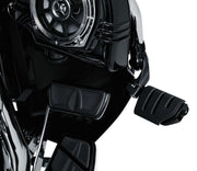 Kuryakyn Tour-Tech Short Arm Cruise Mounts With Trident Dually Pegs In Gloss Black