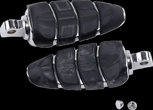 Kuryakyn Kinetic Footpegs With Male Mount Adaptors In Chrome
