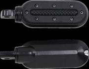 Kuryakyn Heavy Industry Footpegs With Male Mount Adaptors In Satin Black