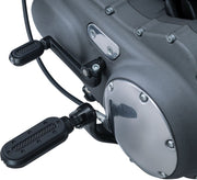Kuryakyn Heavy Industry Footpegs With Male Mount Adaptors In Satin Black