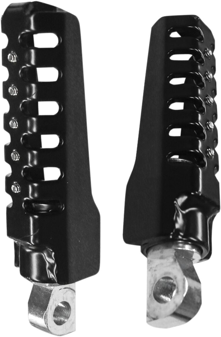 Burly Brand Razorback Footpegs in Black Powder Coated For HD Male Mount Models