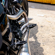 Thrashin Supply Co. Passenger Footpegs In Black For 2018-2025 Softail Models