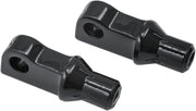 Kuryakyn Tapered Peg Adaptors For Harley-Davidson Sportster Motorcycles In Gloss Black #KUR8887