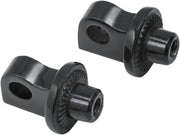 Kuryakyn Splined Peg Adaptors For Various Harley-Davidson Motorcycles (See Fitment List) In Gloss Black #KUR8888