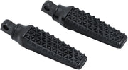 Kuryakyn Thresher Footpegs In Satin Black With Male Mount Adaptors #KUR5953