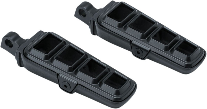 Kuryakyn Dillinger Pegs With Male Mount Adaptors In Satin Black #KUR6667
