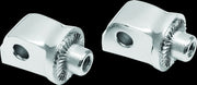 Kuryakyn Splined Passenger Pegs Adaptor For Harley-Davidson 2018-2024 Softail & LiveWire Motorcycles In Chrome #KUR8923