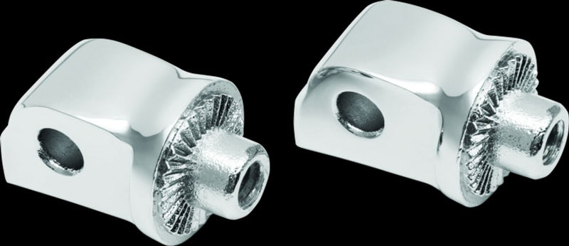 Kuryakyn Splined Passenger Pegs Adaptor For Harley-Davidson 2018-2024 Softail & LiveWire Motorcycles In Chrome #KUR8923