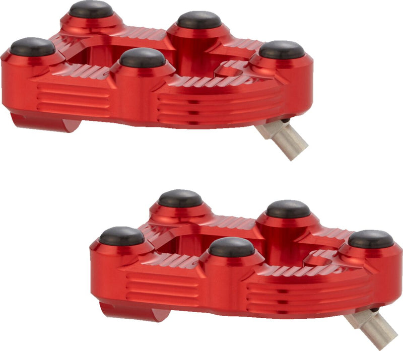 Arlen Ness Red MX Footpegs #07-946