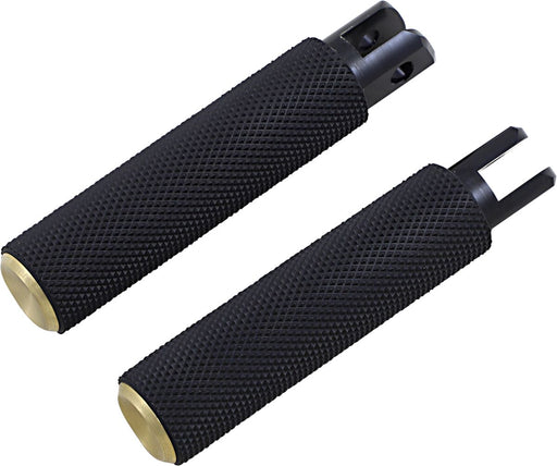 Arlen Ness Brass Knurled Fusion Drivers Footpeg for 2018-2026 Harley-Davidson Softail Motorcycles #07-944