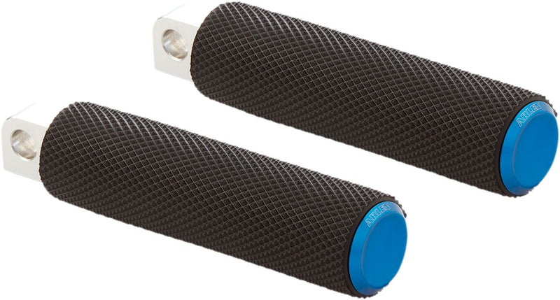 Arlen Ness Blue Knurled Fusion Drivers Footpeg for 2018-2026 Harley-Davidson Softail Motorcycles #07-950