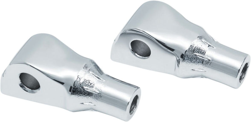 Kuryakyn Tapered Passenger Peg Adaptors For Harley-Davidson 2018-2023 Softail & LiveWire Motorcycles In Chrome