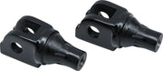 Kuryakyn Tapered Driver Peg Adaptors For Harley-Davidson 2018-2022 Softail & LiveWire Motorcycles In Gloss Black #KUR8948