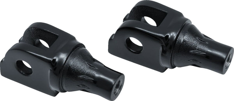 Kuryakyn Tapered Driver Peg Adaptors For Harley-Davidson 2018-2022 Softail & LiveWire Motorcycles In Gloss Black #KUR8948