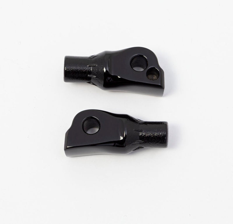 Kuryakyn Tapered Passenger Peg Adaptors For Harley-Davidson 2018-2023 Softail & LiveWire Motorcycles In Gloss Black