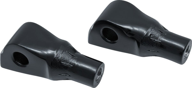 Kuryakyn Tapered Passenger Peg Adaptors For Harley-Davidson 2018-2023 Softail & LiveWire Motorcycles In Gloss Black #KUR8926