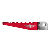 Heinz Bikes MX Driver Footpegs In Red For Harley-Davidson 2018-2025 Softail & 2021-2025 Sportster RH Models