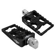 Heinz Bikes MX Passenger Footpegs In Black For Harley-Davidson 2018-2025 Softail & 2021-2025 Sportster RH Models