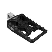 Heinz Bikes MX Passenger Footpegs In Black For Harley-Davidson 2018-2025 Softail & 2021-2025 Sportster RH Models