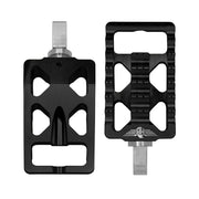 Heinz Bikes MX Driver/Passenger Footpegs In Black For Harley-Davidson 1991-2017 Dyna, 1981-2022 Sportster & 1984-2017 Softail Models