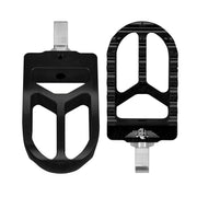 Heinz Bikes MX Driver Footpegs In Black For Harley-Davidson 2018-2025 Softail & 2021-2025 Sportster RH Models
