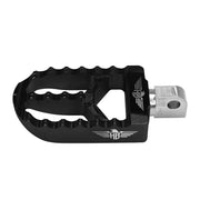 Heinz Bikes MX Driver Footpegs In Black For Harley-Davidson 2018-2025 Softail & 2021-2025 Sportster RH Models