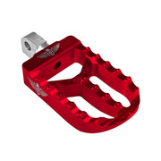 Heinz Bikes MX Driver/Passenger Footpegs In Red For Harley-Davidson 1991-2017 Dyna, 1981-2022 Sportster & 1984-2017 Softail Models