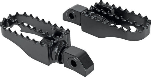 Burly Brand MX-Style Foot Pegs for 2021-2024 HONDA CMX 1100 Black Powder-Coated Serrated Left Right Steel Pair