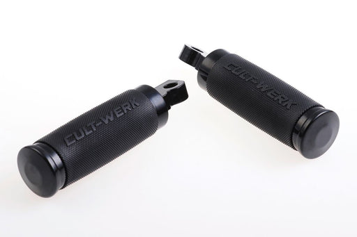 Cult Werk Footpeg Race for 2002-2017 Harley-Davidson Racer Foot Pegs Footrest Aluminium Rubber Set