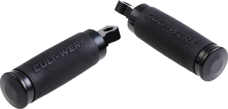 Cult Werk Footpeg Race for 2002-2017 Harley-Davidson Racer Foot Pegs Footrest Aluminium Rubber Set