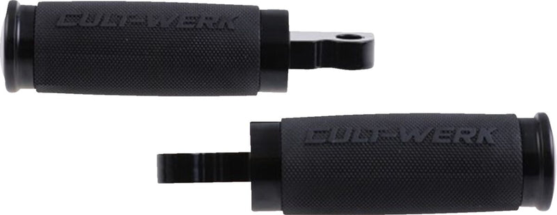 Cult Werk Footpeg Race for 1986-2022 Harley-Davidson Racer Foot Pegs Footrest Aluminium Rubber Set