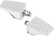 LA Choppers County Line Foot Pegs Raw Silver Front Rear Billet Aluminium Pair