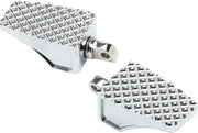 LA Choppers County Line Foot Pegs Chrome Silver Front Rear Billet Aluminium Pair