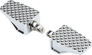 LA Choppers County Line Foot Pegs Chrome Silver Front Rear Billet Aluminium Pair