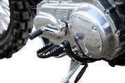 Burly Brand MX Style Footpegs In Black With Male Mounts
