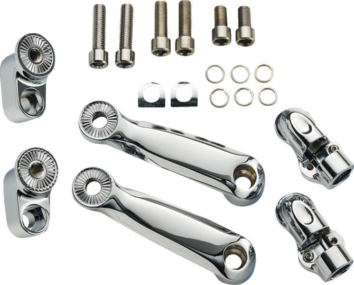 Ciro Adjustable Passenger Peg for 2014-2026 INDIAN Foot Pegs Chrome Silver Steel Kit