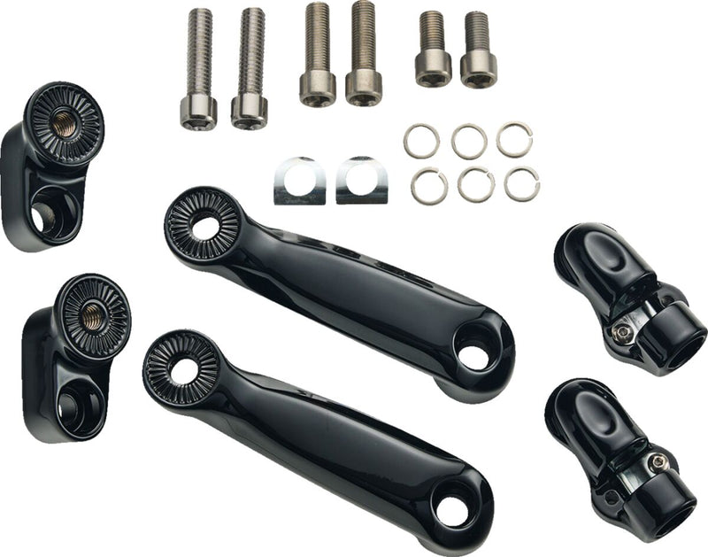 Ciro Adjustable Passenger Peg for 2014-2026 INDIAN Foot Pegs Black Steel Kit