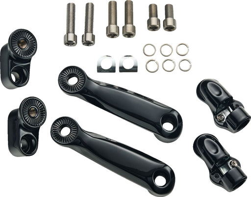 Ciro Adjustable Passenger Peg for 2014-2026 INDIAN Foot Pegs Black Steel Kit