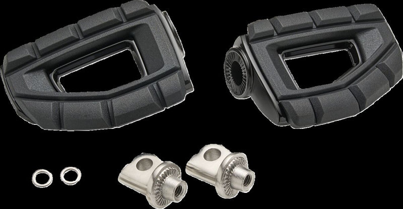 Ciro Chicane™ Foot Rests for 1987-2026 Harley-Davidson Footrest Kit Black Anti-Vibration 7075-T6 Aluminium EPDM Rubber Pair
