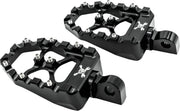 Burly Brand MX Evolution Pegs for 1997-2022 Harley-Davidson Foot Pegs Black Square Aluminium Pair