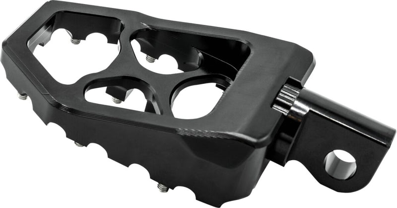 Burly Brand MX Evolution Pegs for 1997-2022 Harley-Davidson Foot Pegs Black Square Aluminium Pair