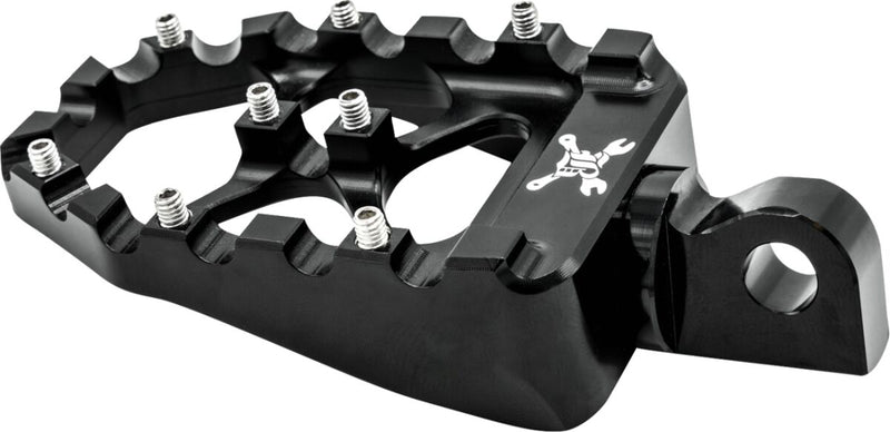 Burly Brand MX Evolution Pegs for 1997-2022 Harley-Davidson Foot Pegs Black Square Aluminium Pair